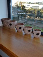 Conjunto 5 Vasos Rústicos