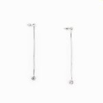 Brinco longo com brilhante