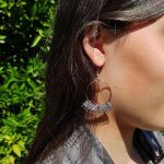 Brincos argolas Boho