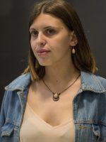Colar em metal com pedra acrílica e fio em nobuck - Image 4
