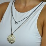 Colar rendilhado de corações