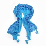 Echarpe blue flower