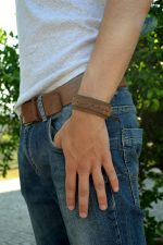 Pulseira Argo em couro