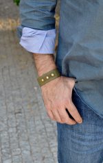 Pulseira Hercules em couro