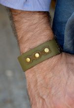 Pulseira Hercules em couro