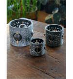 Conjunto 3 Porta velas em Areia Prensada