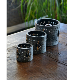 Conjunto 3 Porta velas em Areia Prensada - Image 2