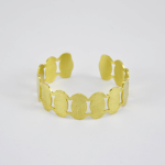 Pulseira ajustável em zinco riscado