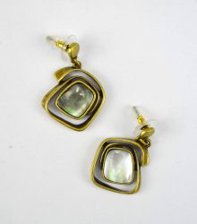 Brincos vintage espiral