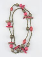 Colar de côco pintado