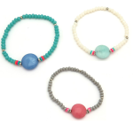 Pulseira missanga primavera