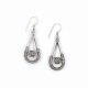 Brincos espiral pendente