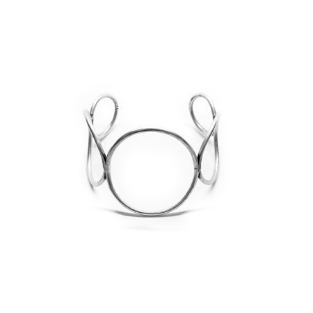 Pulseira argolas prateadas