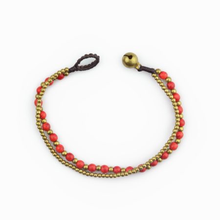 Pulseira boho style dupla missanga