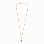 Colar em aço dourado com strass