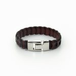 Pulseira Fily em pele entrançada