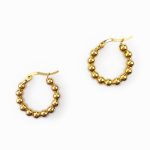 Argolas aço com bolas