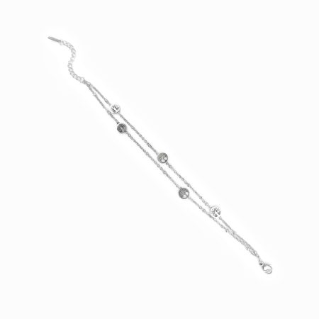 Pulseira aço com arvores da vida