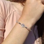 Pulseira árvore da vida em aço