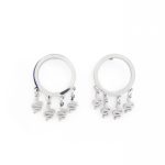 Brincos em aço com cobras