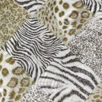 Lenço em Algodão Animal Print