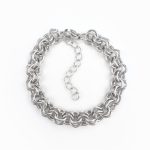 Pulseira argolas em aço