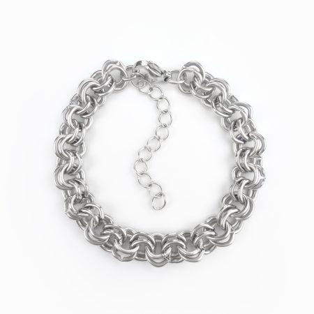 Pulseira argolas em aço