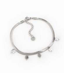 Pulseira trevo em aço