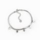 Pulseira trevo em aço