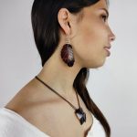 Brincos folha Boho