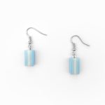 Brincos paralelepípedo colorido