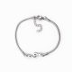 Pulseira em aço clave de sol