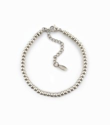 Pulseira mini bolas em aço
