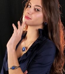 Pulseira pedra azul
