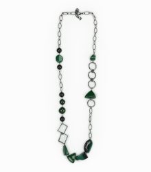 Colar pedras verdes