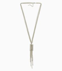 Colar strass com franjas