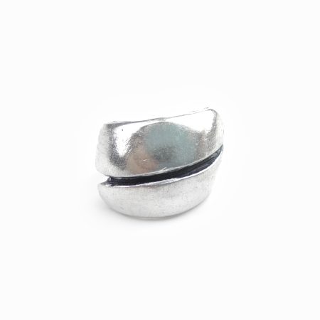 Anel Prateado Minimalista