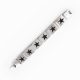 Pulseira alpaca com estrelas