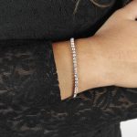Pulseira em Aço com Strass