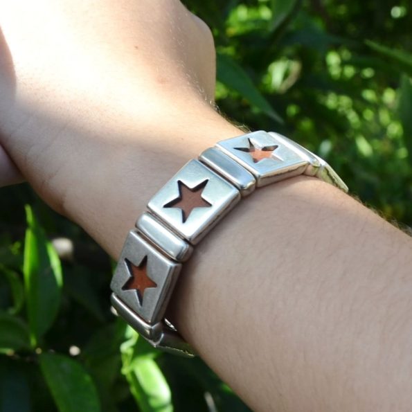 Pulseira estrelas alpaca