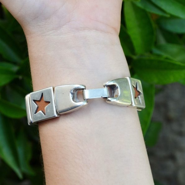 Pulseira estrelas alpaca