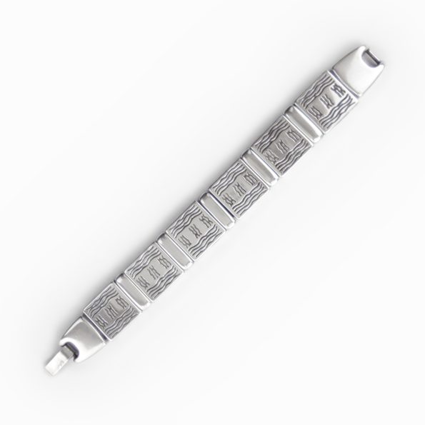 Pulseira étnica em alpaca