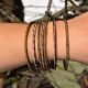 Pulseira 7 aros com missanga
