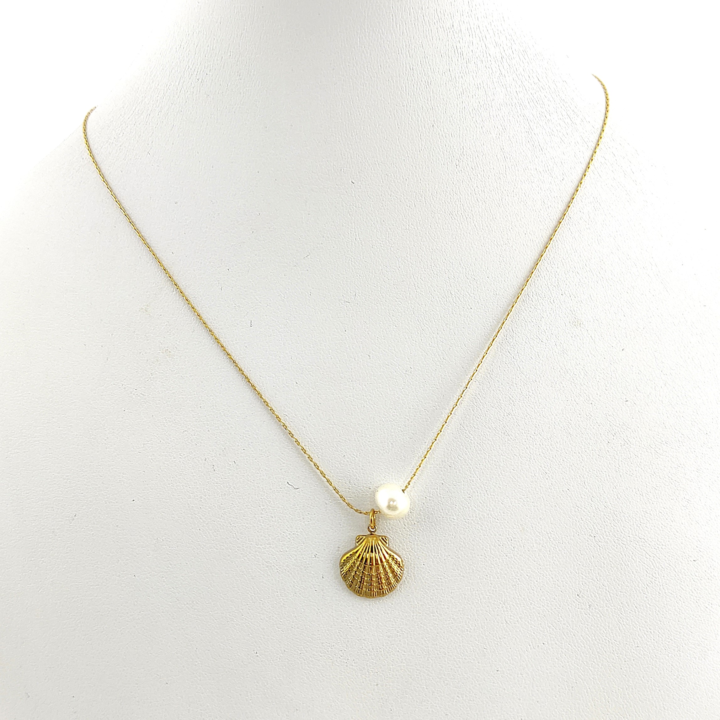 Colar Concha Santiago com Pérola (2) Colar Concha Santiago com Pérola