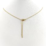 Colar Vieira com Brilhantes em Aço Dourado – Caminhos de Santiago