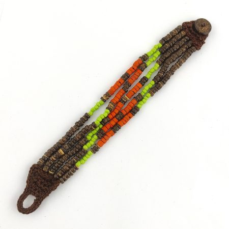 Pulseira artesanal multicolor