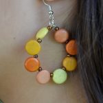 Brincos Argola Circular Colorida