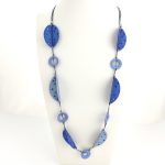 Colar Artesanal Tons de Azul