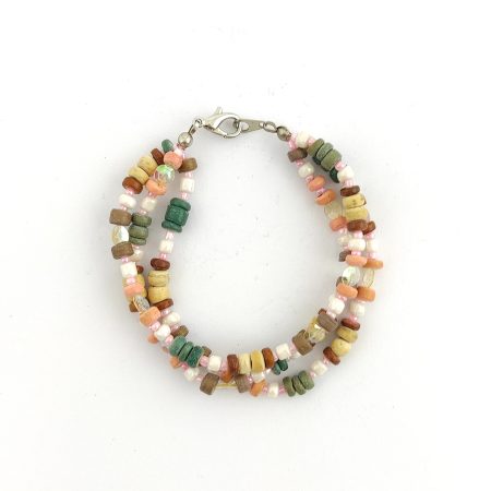 Pulseira Contas Naturais e Missangas