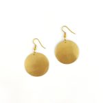Brincos Pendentes Disco Dourado